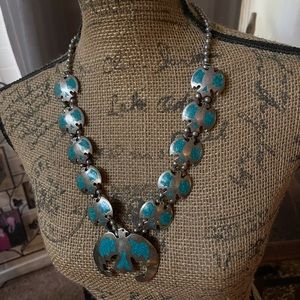 Silver and Turquoise Necklace